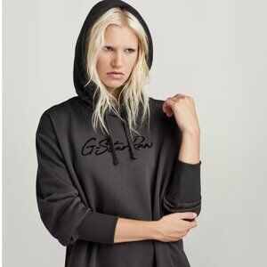 G Star Raw Flock Hooded Sweatshirt Dress NWT Size M